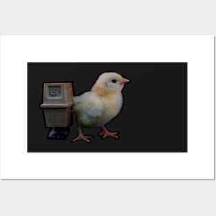 Baby chicken with GNK Power Droid Posters and Art